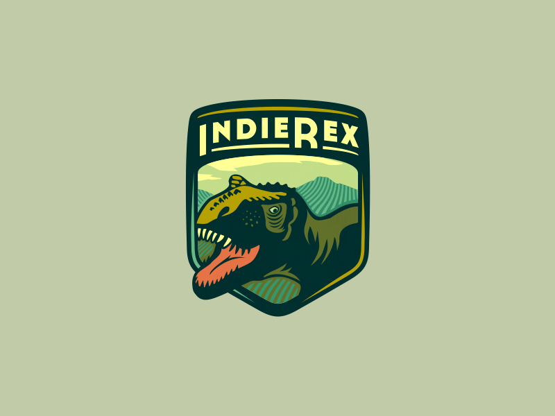 IndieRex by Szende Brassai / Adline - Dinosaur Logo