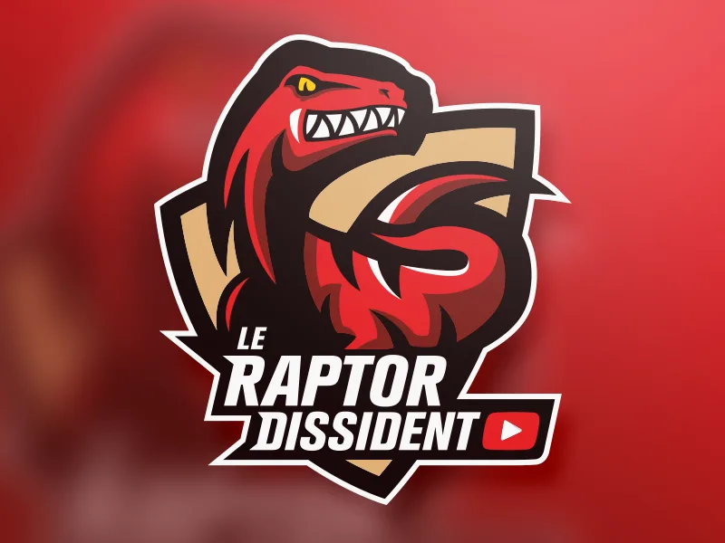 Le Raptor Dissident by ICS - Dinosaur Logo