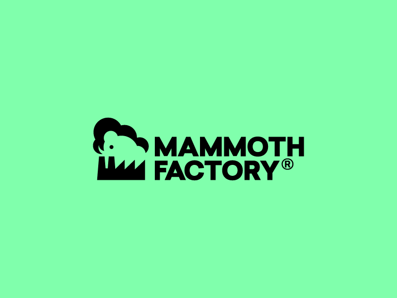 Mammoth Factory Logo by Kyle Dingman - Dinosaur Logo