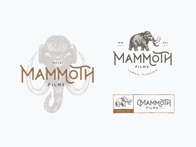 Mammoth Films by Corinne Alexandra - Dinosaur Logo