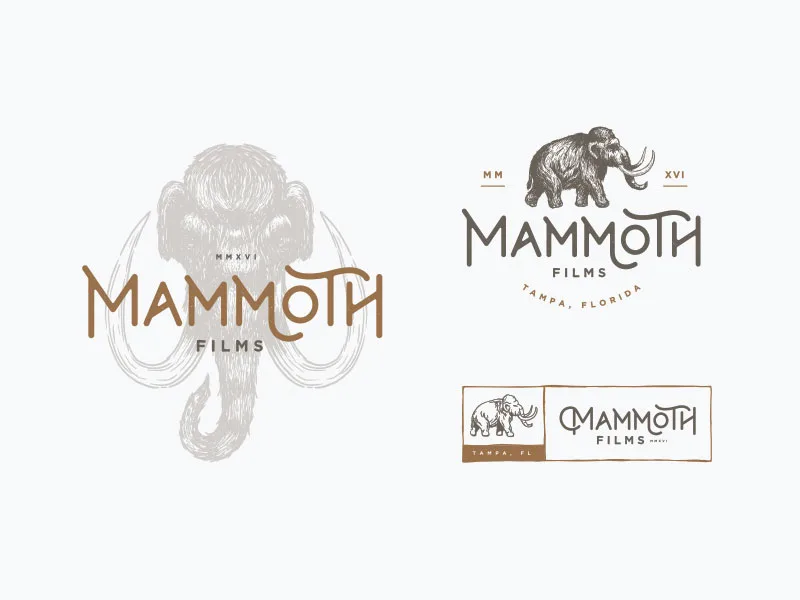 Mammoth Films by Corinne Alexandra - Dinosaur Logo