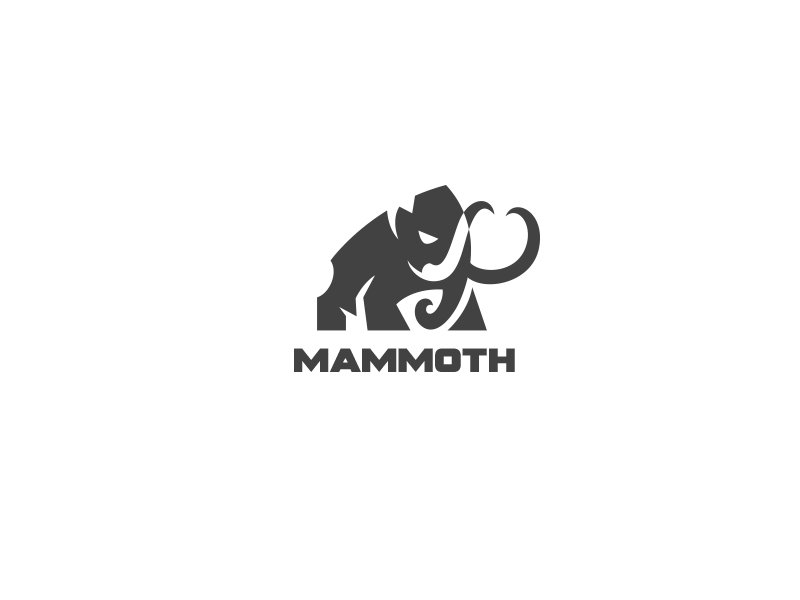 Mammoth by Daniel Bodea - Dinosaur Logo