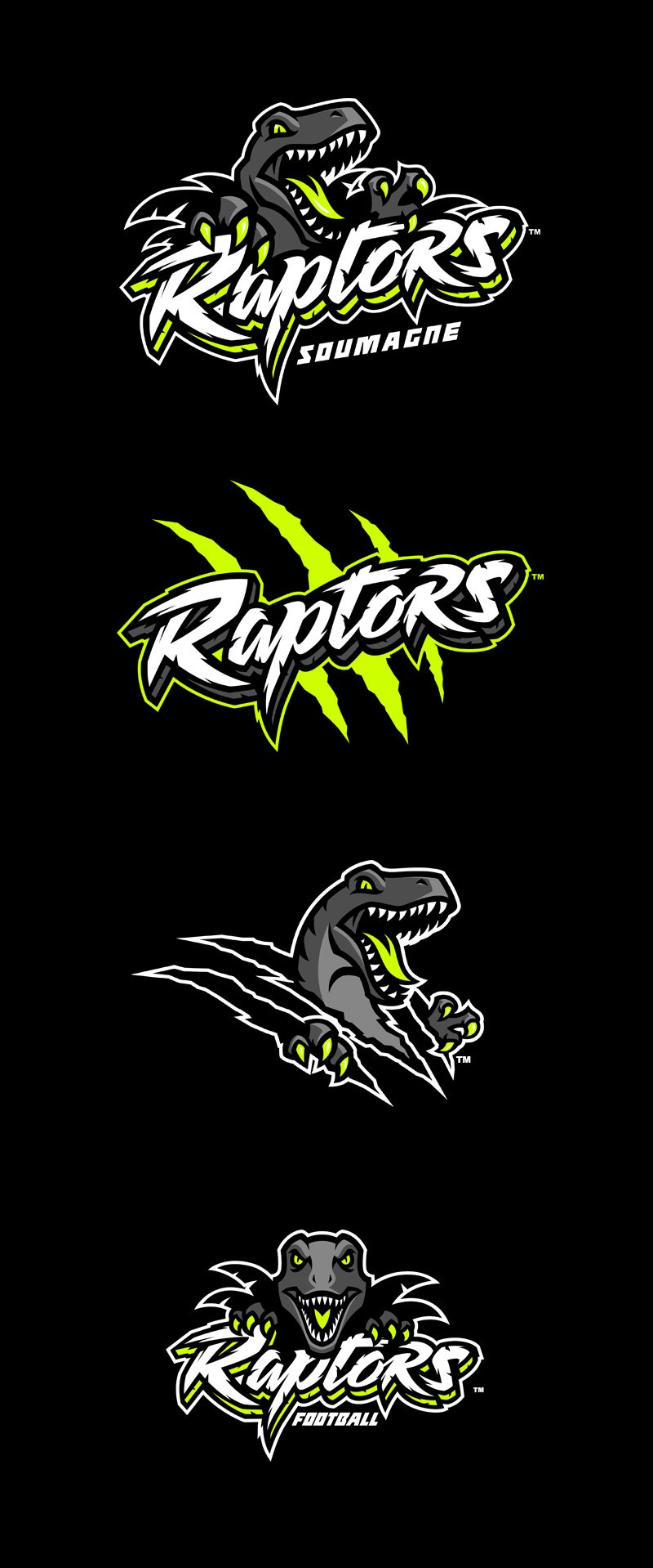 SOUMAGNE RAPTORS by Aurelien Mahaut - Dinosaur Logo