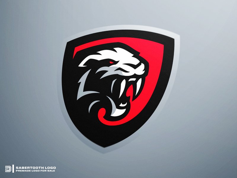 Sabertooth Sports Logo by Derrick Stratton - Dinosaur Logo