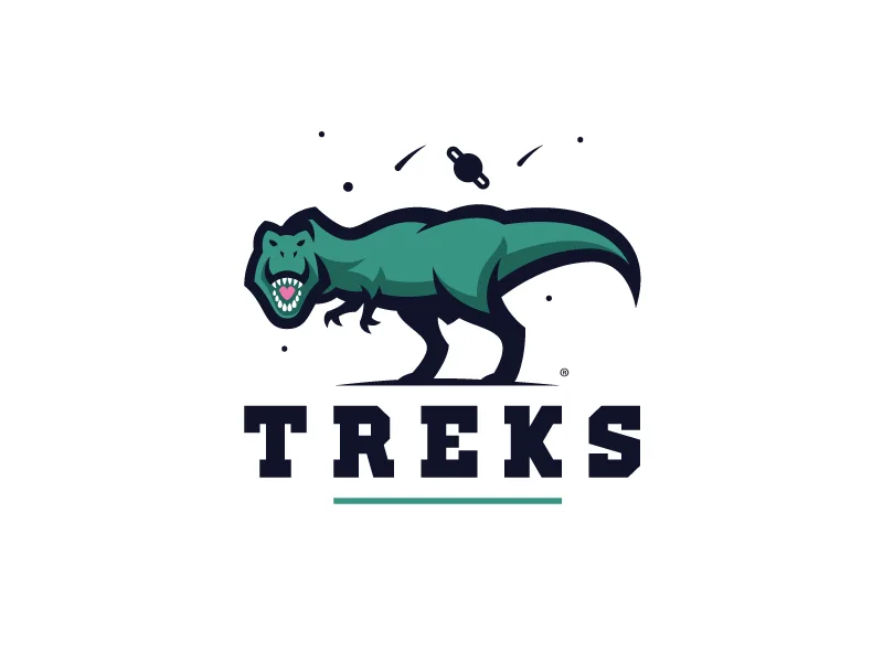 Treks by Mateusz Putylo - Dinosaur Logo