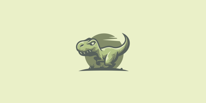 T Rex by Modal Tampang - Dinosaur Logo