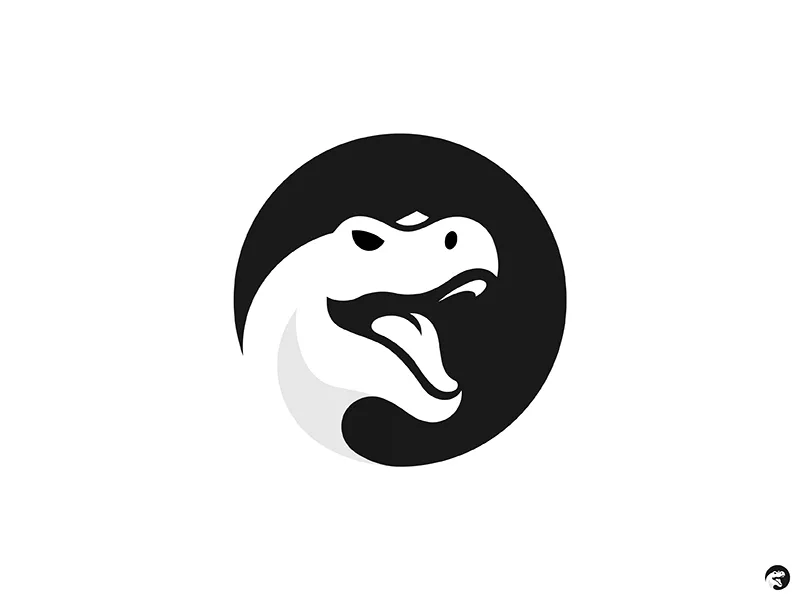 T-Rex sans grid by Pragmatika - Dinosaur Logo