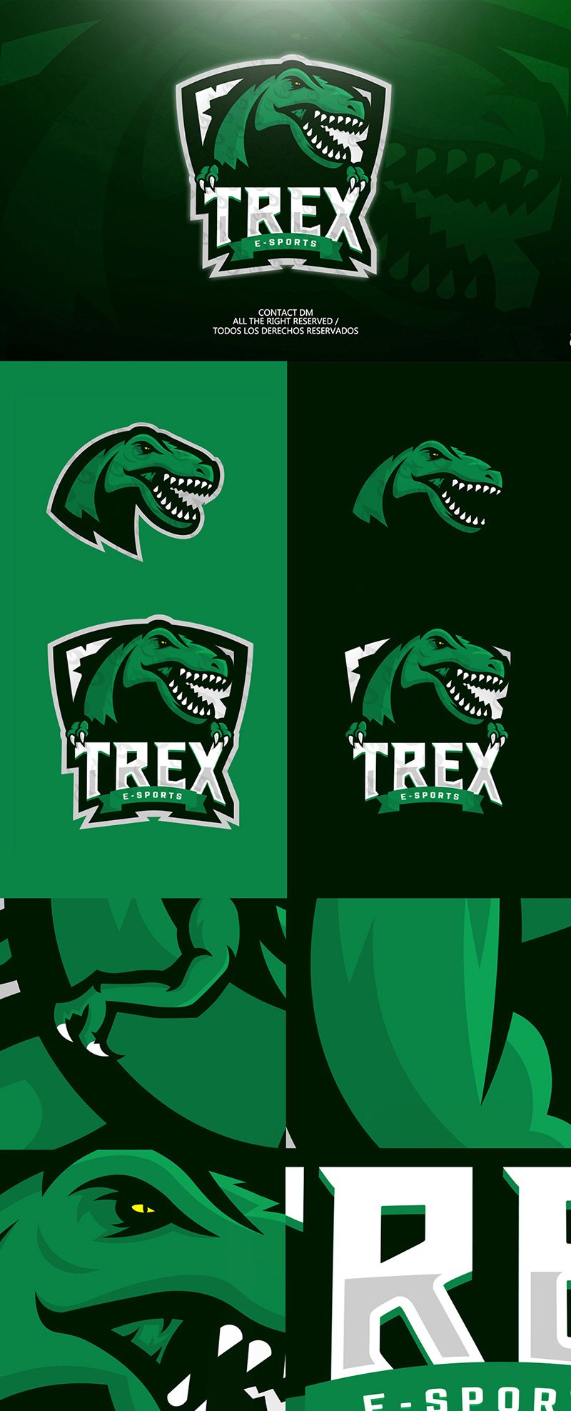 TREX E-SPORTS by DekMario - Dinosaur Logo