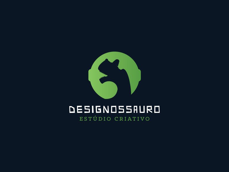 designossauro by Bruno Pacini Hensel - Dinosaur Logo