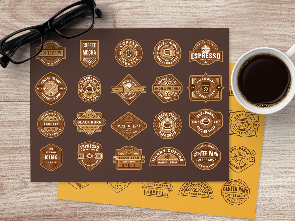 Free Coffee Shop Logo Templates and Badges