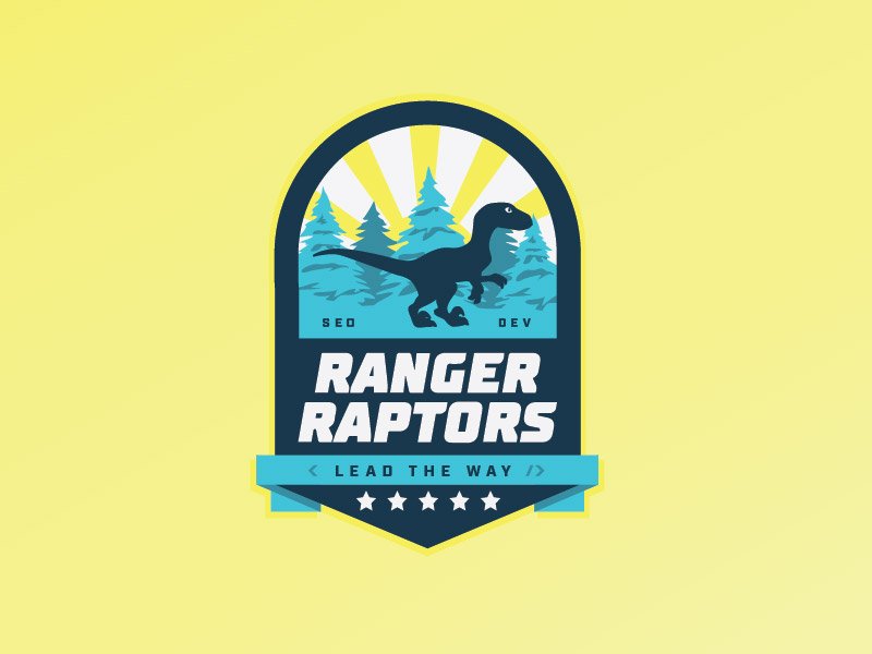 ranger raptors by Shannon Viox - Dinosaur Logo