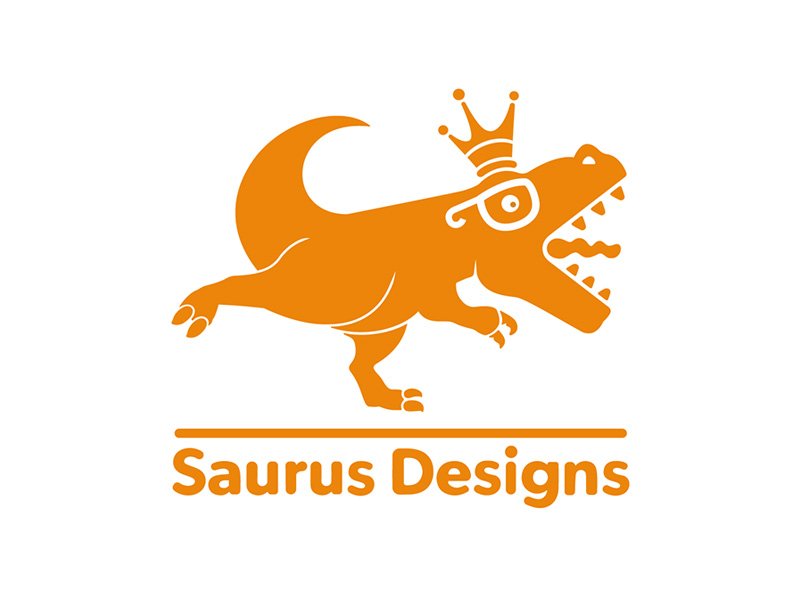 Saurus Design by Niklos Bll - Dinosaur Logo