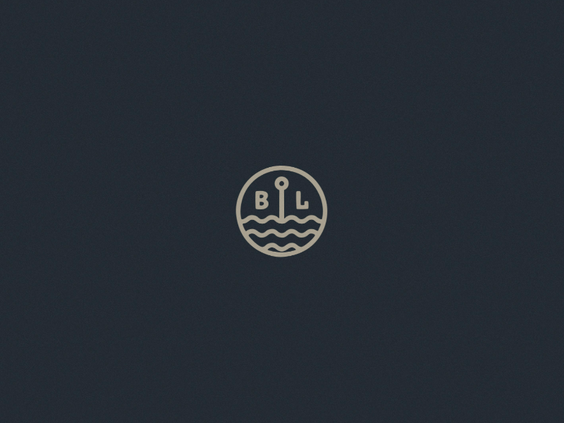 Black Lake Mini Logo - Monoline Logo