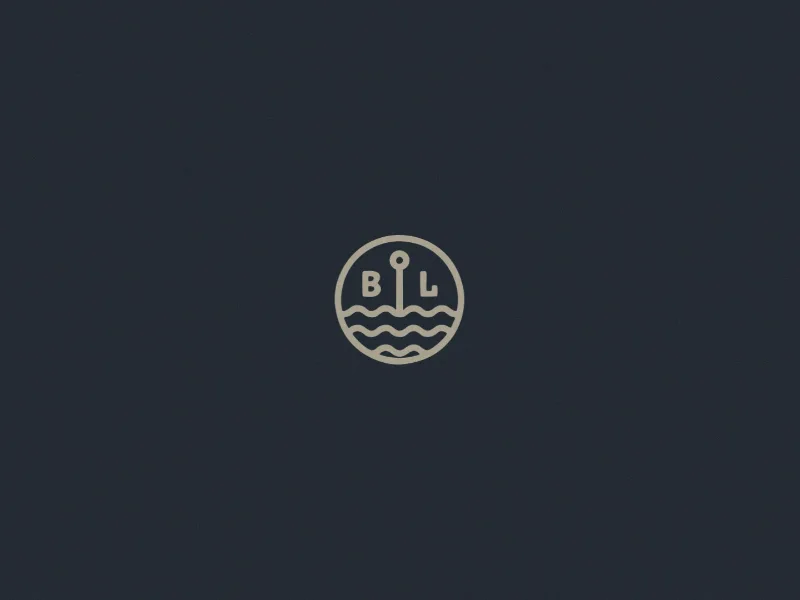 Black Lake Mini Logo by Hobo Creative Co. Black Lake Mini Logo - Monoline Logo