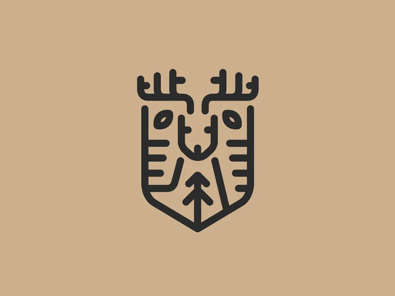 Deershield by Type08 (Alen Pavlovic) Deershield Monoline Logo