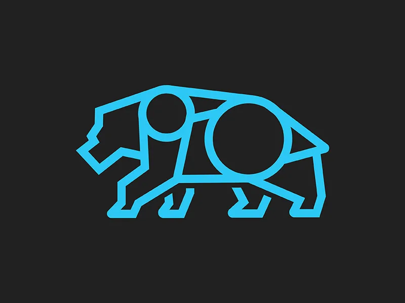 Grizzly by Josh Warren Grizzly Monoline Logo