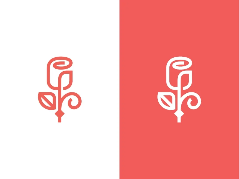 Rose by Vadim Korotkov Rose Monoline Logo