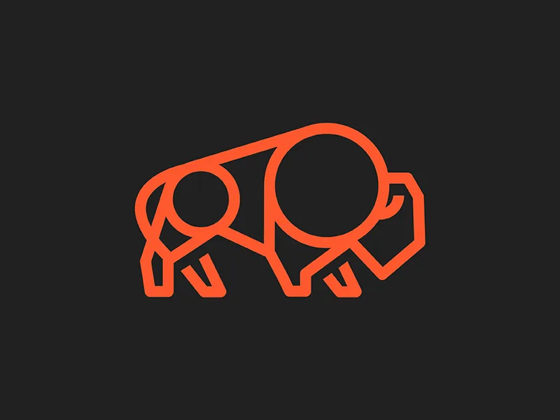Buffalo 2 by Josh Warren Buffalo 2 Monoline Logo