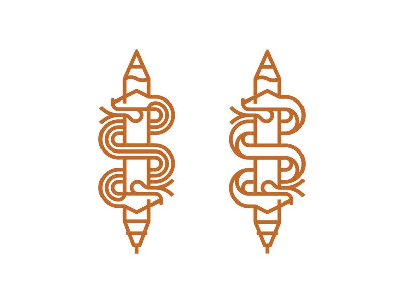 Caduceus Monoline Logo