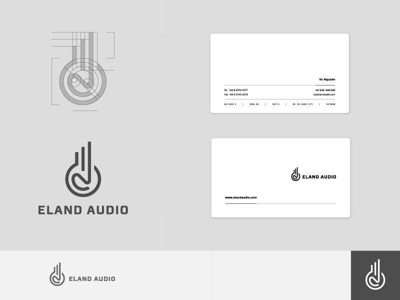 Eland Audio Monoline Logo Identity