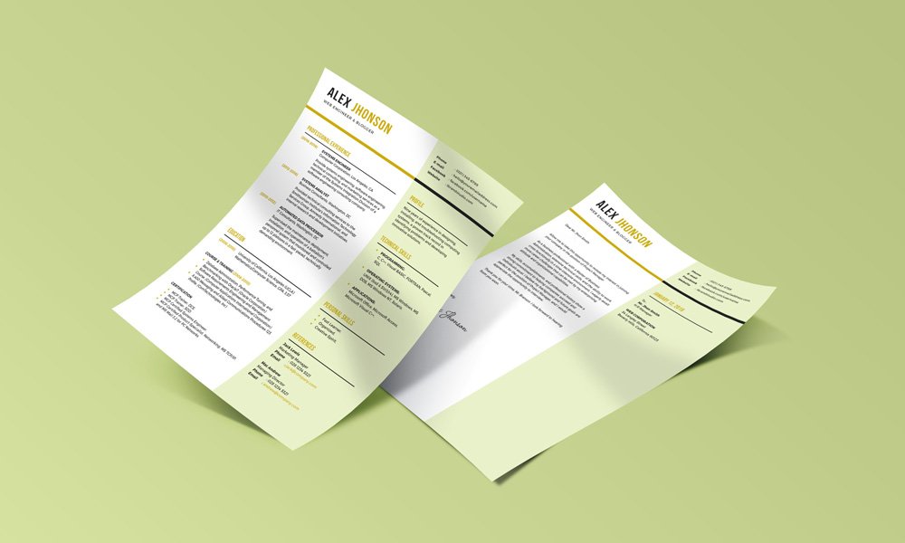 Free Letter Resume Template