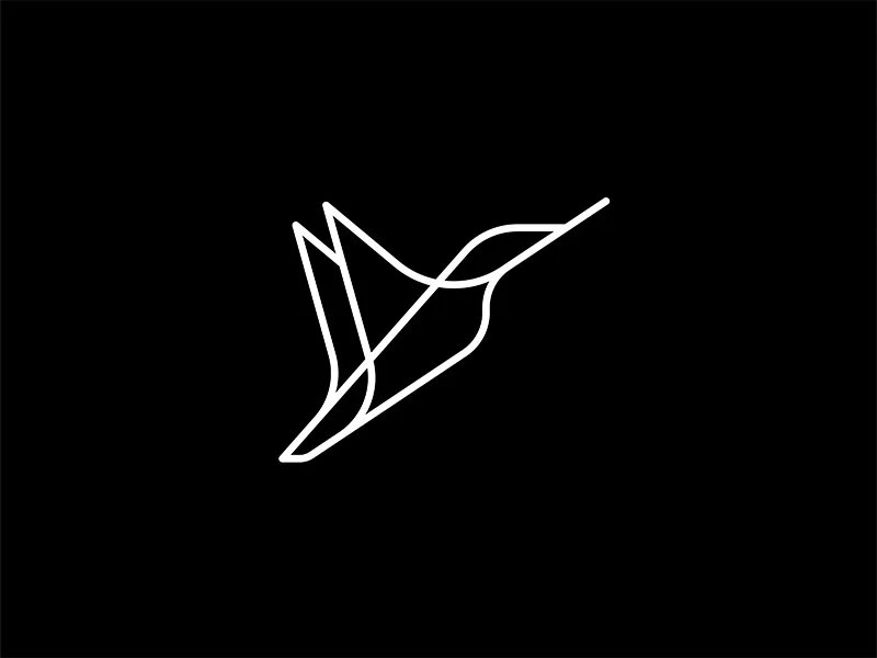 Hummingbird by Gert van Duinen Hummingbird Monoline Logo