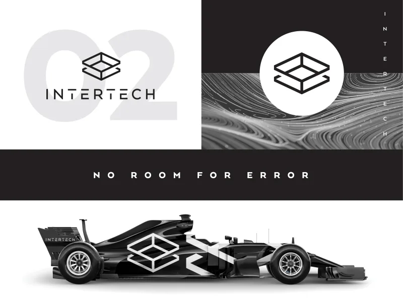Intertech Brand Identity by Joshua Jevons Intertech Brand Identity - Monoline Logo