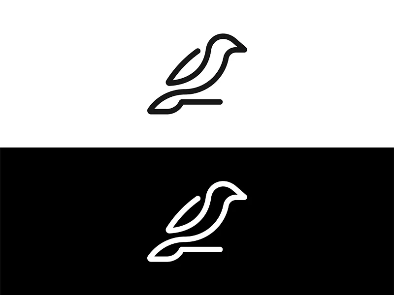 Lil Birdie by Gert van Duinen Lil Birdie Monoline Logo