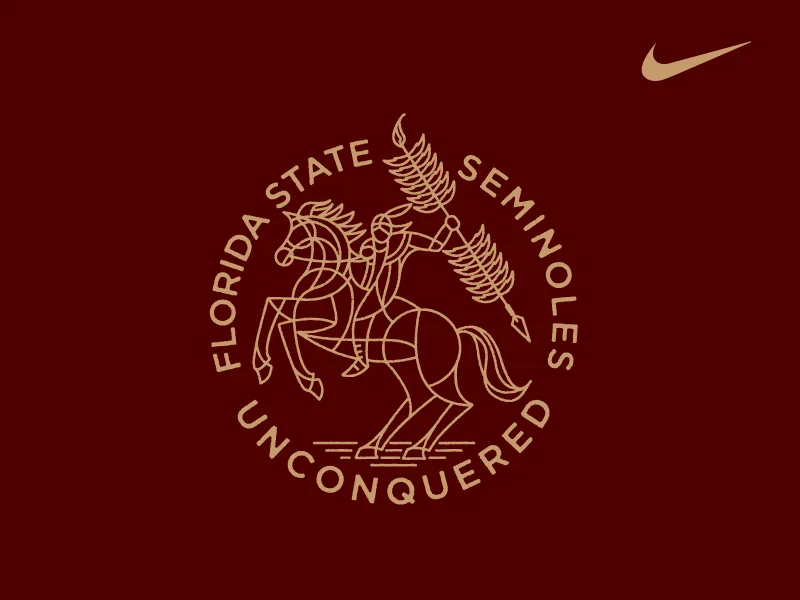 NIKE NCAA Football by Brian Steely NIKE NCAA Football Monoline Logo