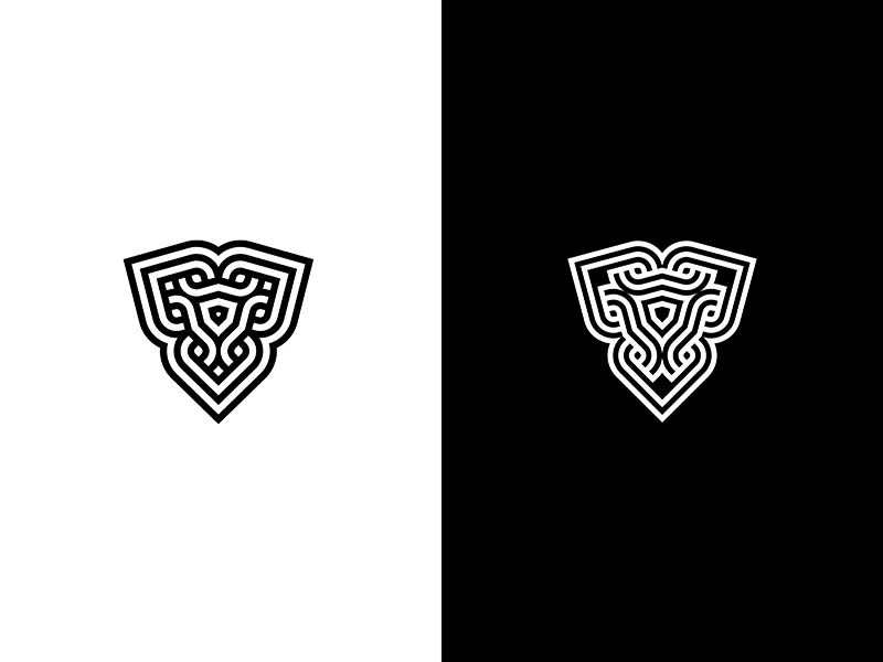 Shields by Gert van Duinen Shields Monoline Logo
