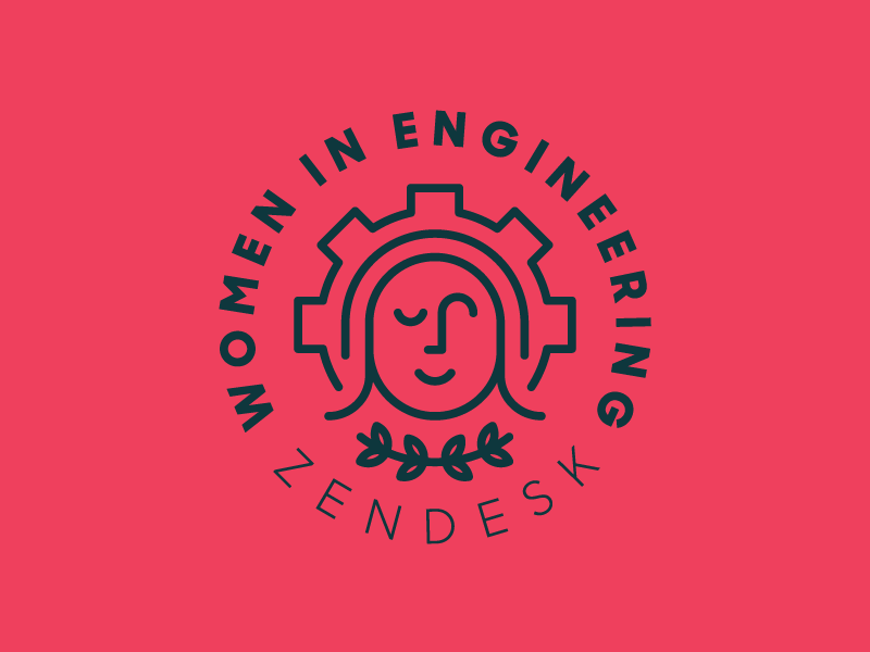 Women in Engineering at Zendesk Monoline Logo