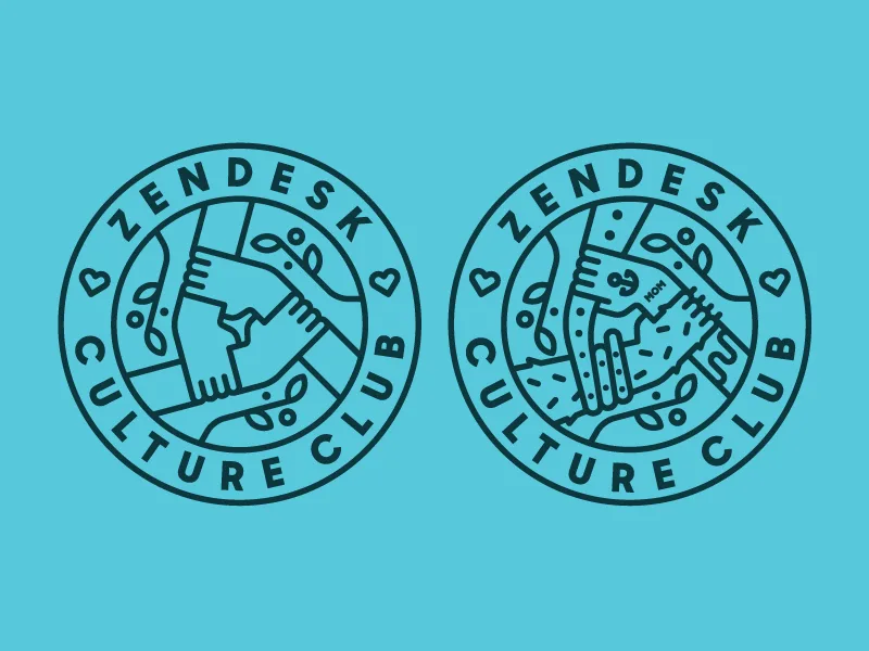Zendesk Culture Club by Sean Heisler Zendesk Culture Club Monoline Logo