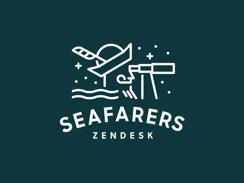 Zendesk Seafarers by Sean Heisler Zendesk Seafarers Monoline Logo