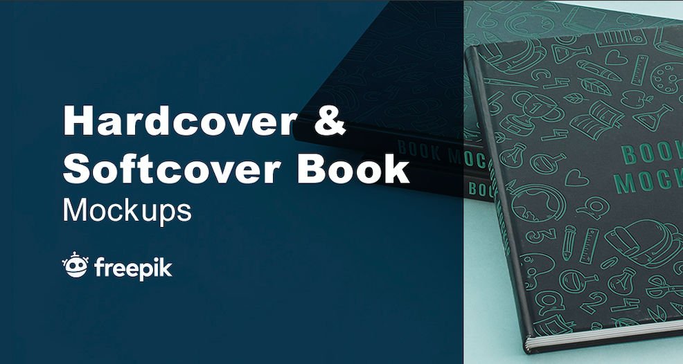 Free Hardcover and Softcover Book Mockups