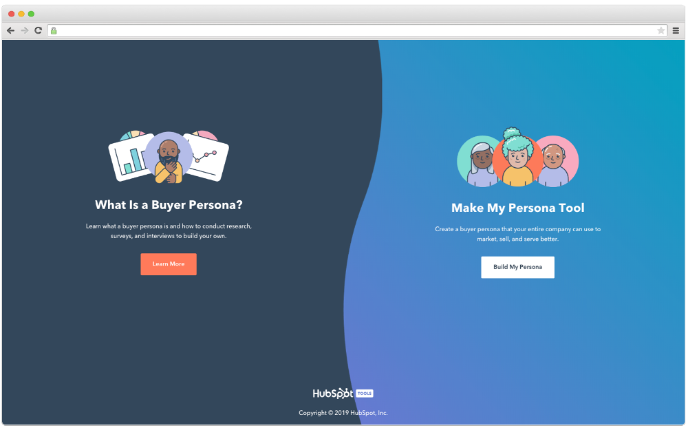 MakeMyPersona Tool by HubSpot