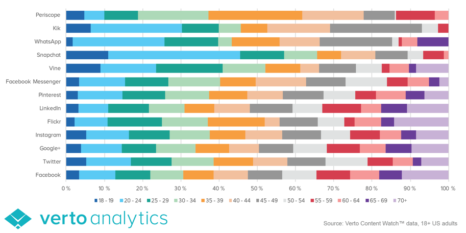 verto analytics sociial media demographic report