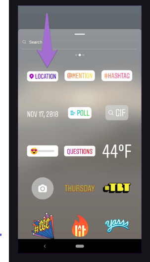 Add the location of the company - Instagram Story Ideas