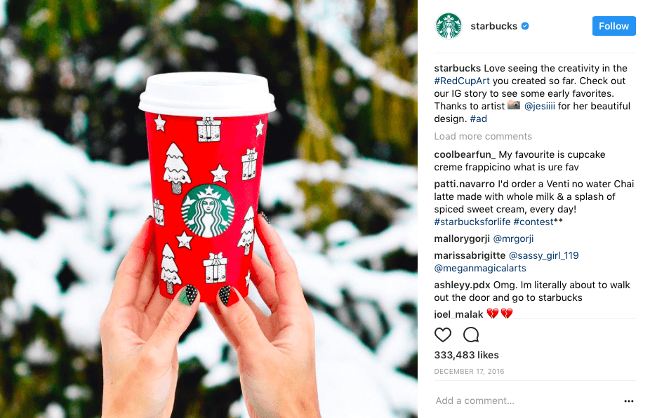 Starbucks User Generated Content