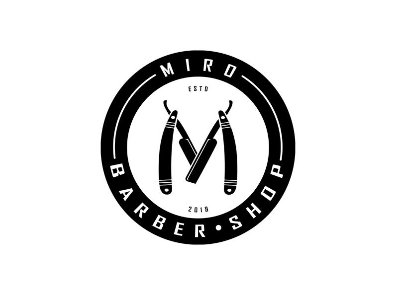 Barbershop Logo Design Idea - Miro's Barber Shop® Brand Identity