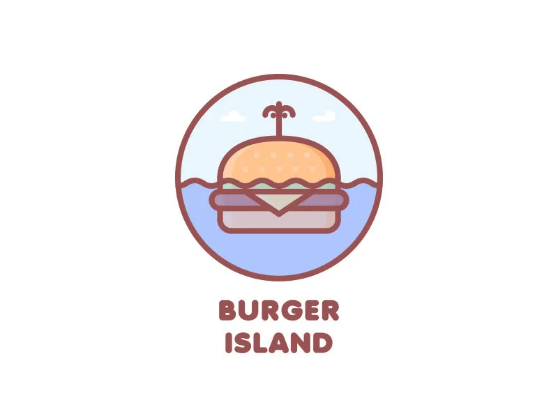 Burger Island Logo