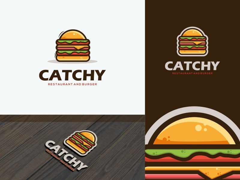 Catchy Burger Logo