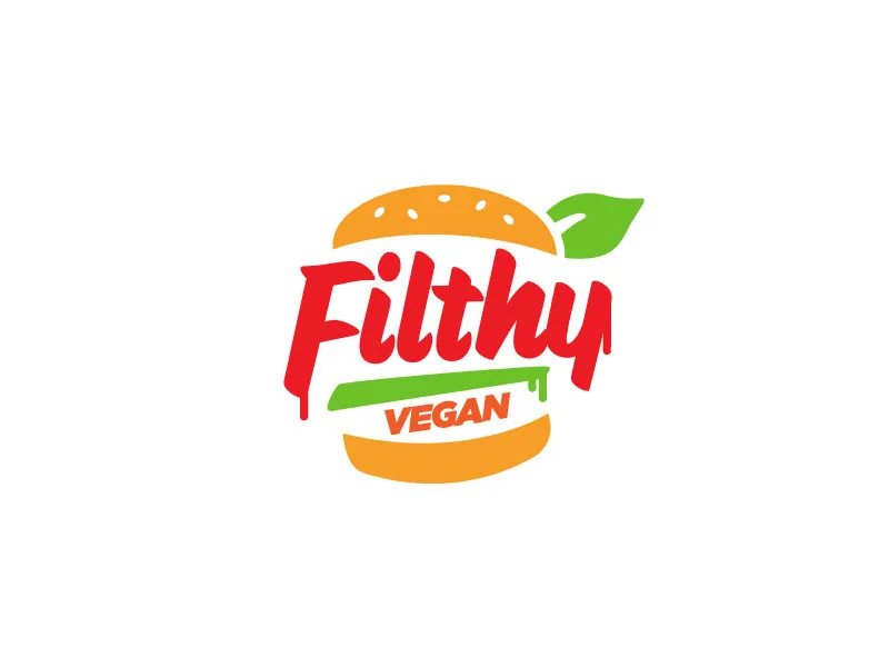 Filthy Vegan Burger Logo