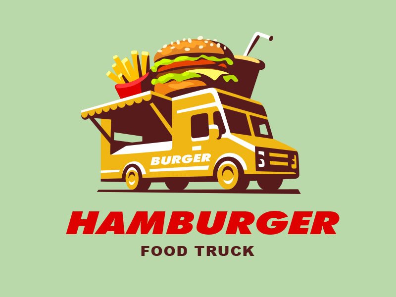 Food truck - Burger Logo