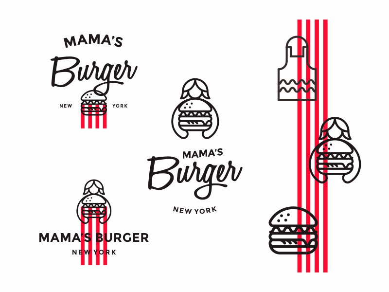 Mambu - mama's burger Logo