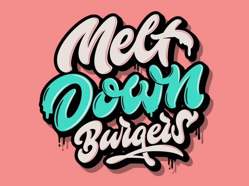 Melt Down Burger Logo