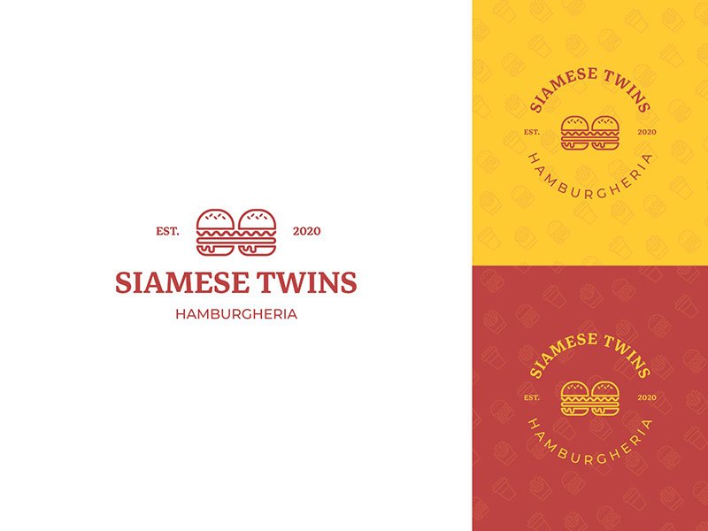 Siamese Twins - Hamburgheria Logo