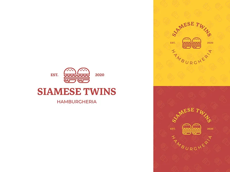 Siamese Twins - Hamburgheria Logo
