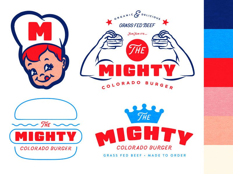 The Mighty Colorado Burger Logo