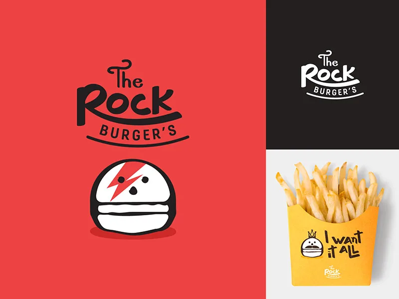 The Rock Burger's Logo