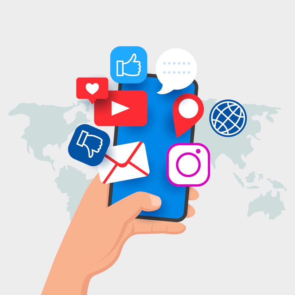 Connect customers using social media